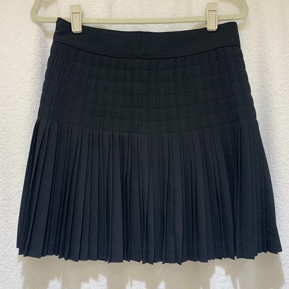 J. Crew Black Pleated Skirt